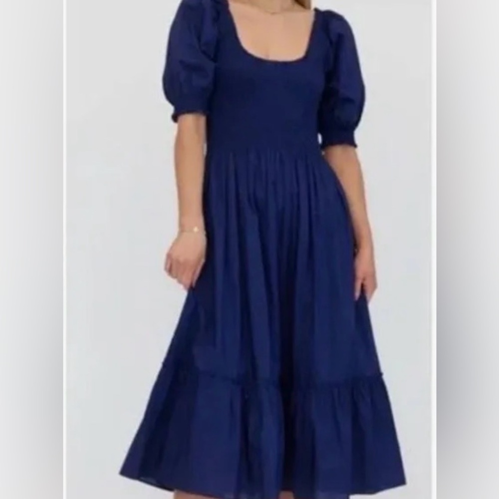 Hill House Louisa nap dress cotton poplin L